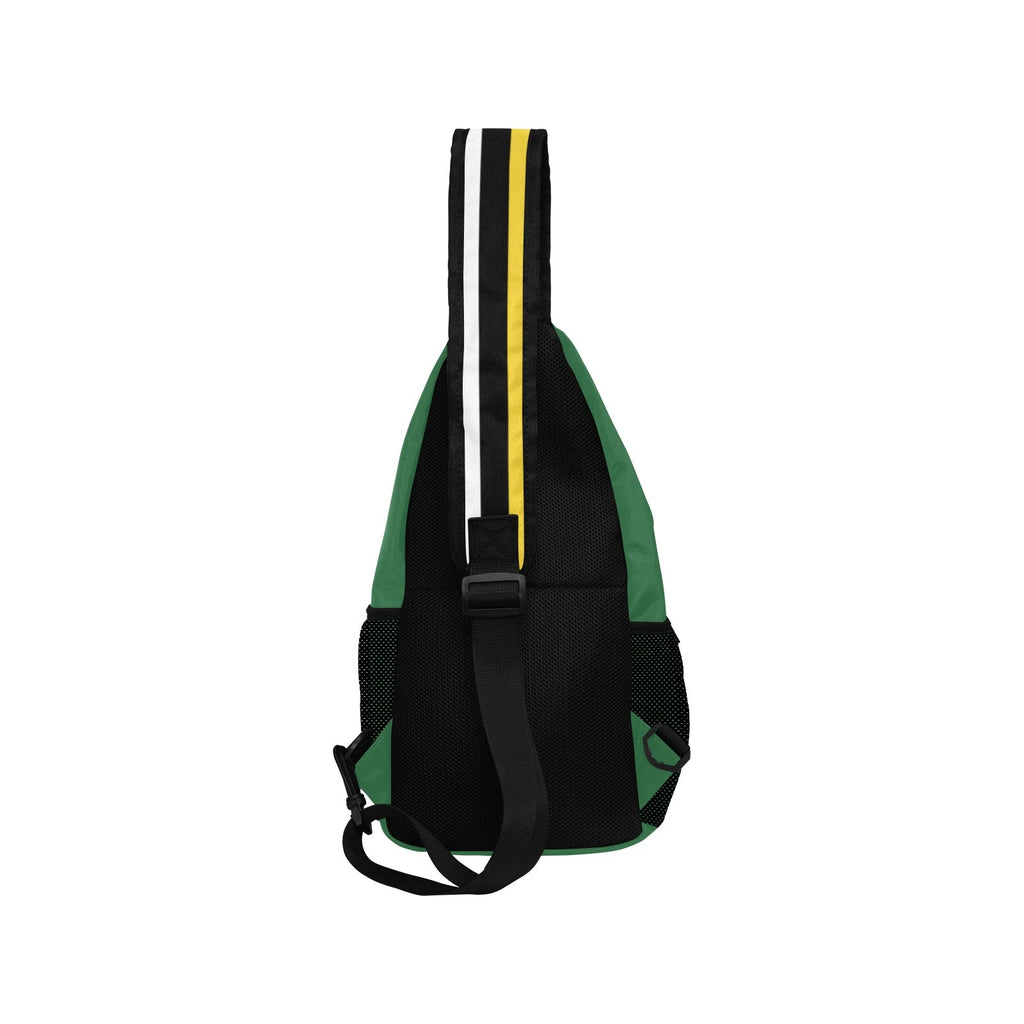 Dominica Flag Men's Casual Chest Bag - Conscious Apparel Store