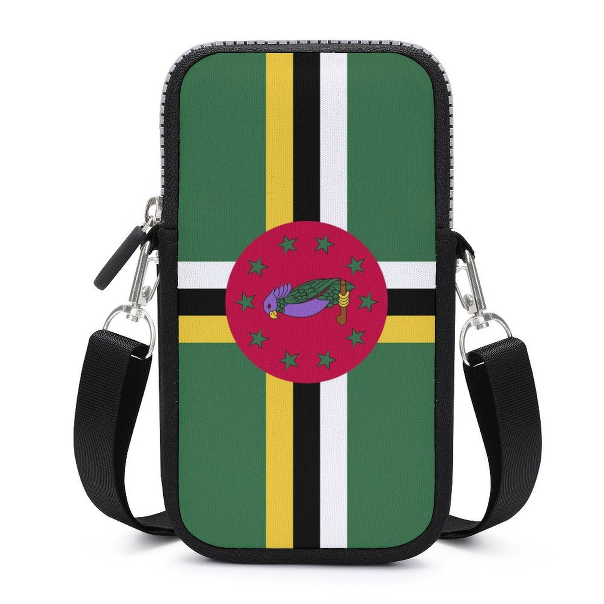Dominica Flag Mobile Phone Purse - Conscious Apparel Store