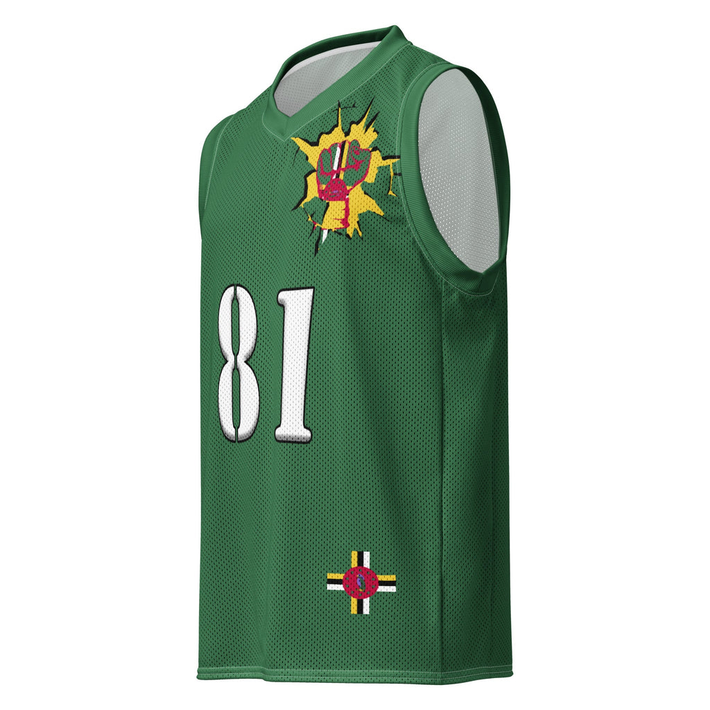 Dominica Flag Premium Sport Jersey Tank Top - Conscious Apparel Store