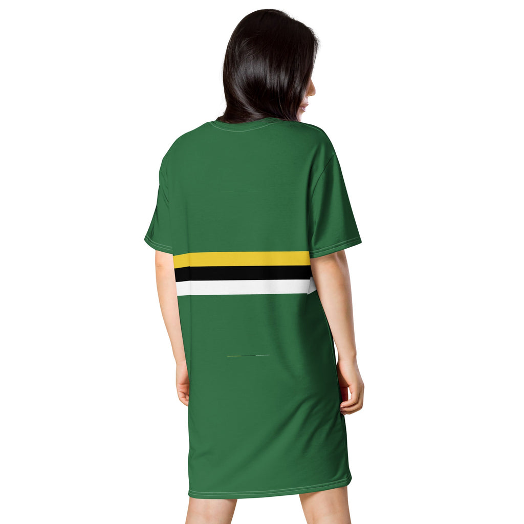 Dominica Flag T-shirt dress - Conscious Apparel Store