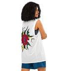 Dominica Flag (White) Premium Sport Jersey Tank Top - Conscious Apparel Store