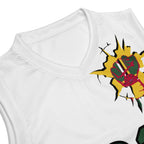 Dominica Flag (White) Premium Sport Jersey Tank Top - Conscious Apparel Store