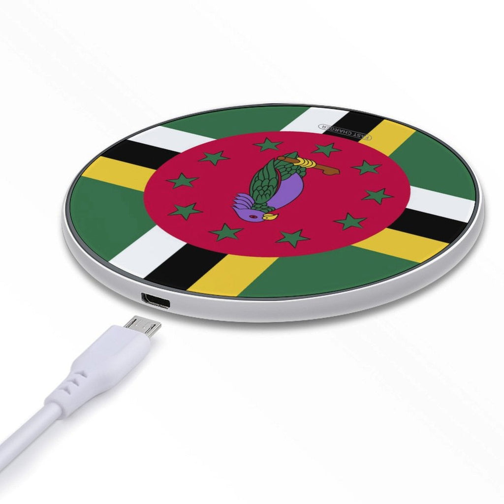 Dominica Flag Wireless Charging Pad - Conscious Apparel Store
