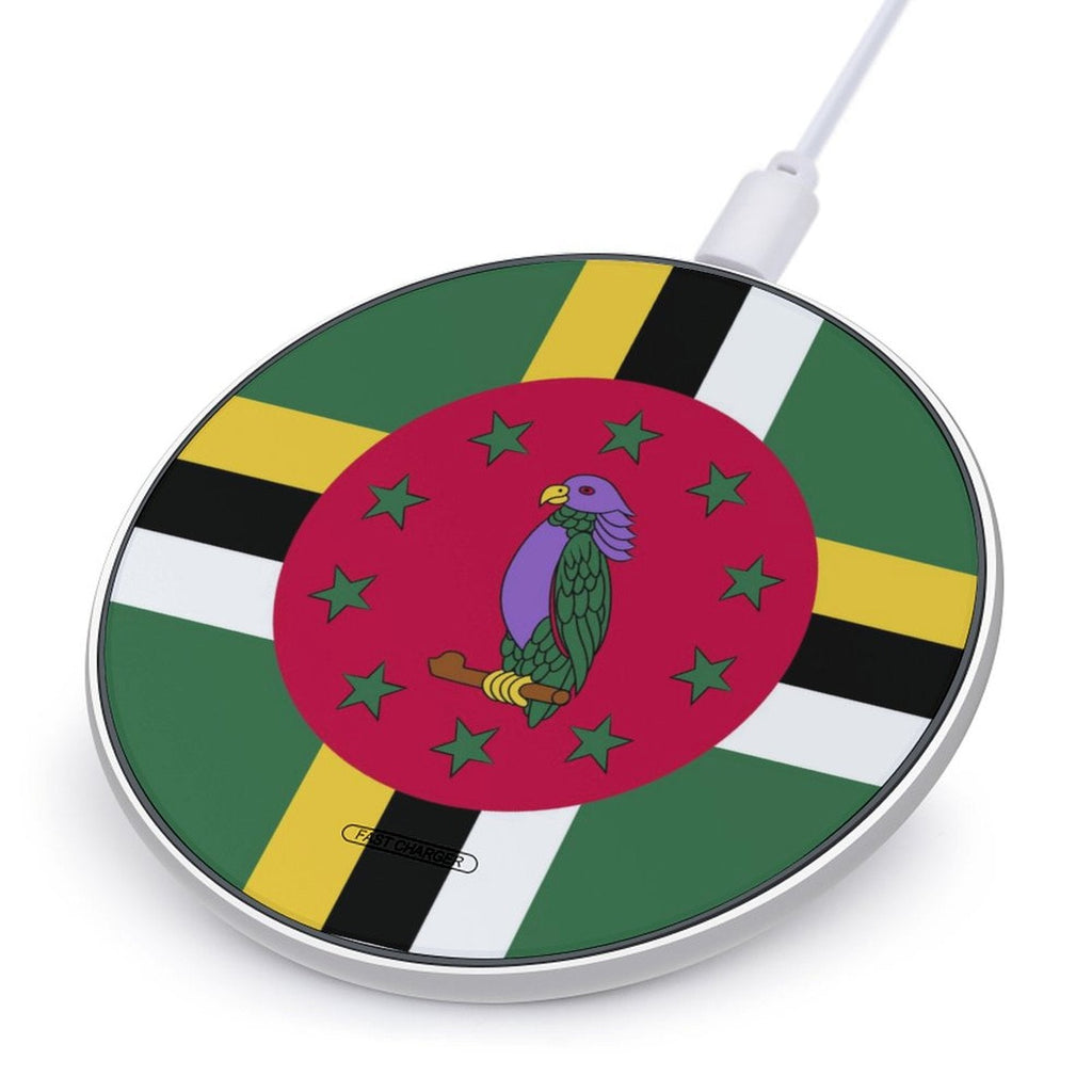 Dominica Flag Wireless Charging Pad - Conscious Apparel Store
