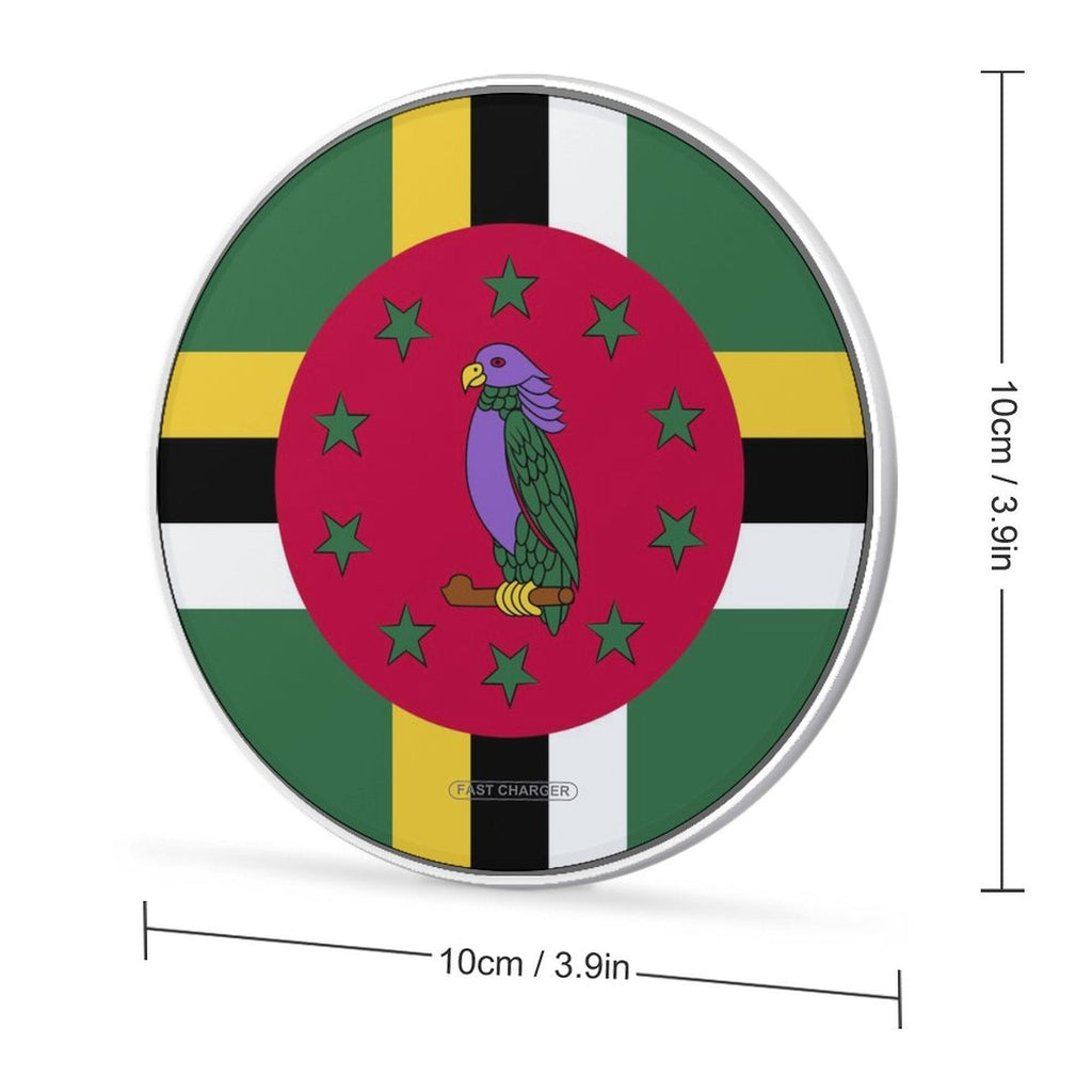 Dominica Flag Wireless Charging Pad - Conscious Apparel Store