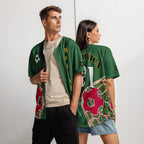 Dominica Football Themed Button-Down Sport Jersey - Conscious Apparel Store