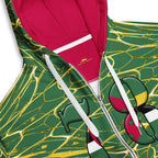 Dominica Football Unisex zip hoodie - Conscious Apparel Store