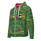 Dominica Football Unisex zip hoodie - Conscious Apparel Store