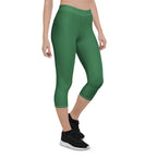 Dominica Green Capri Leggings - Conscious Apparel Store