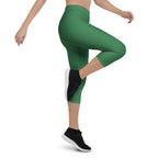 Dominica Green Capri Leggings - Conscious Apparel Store