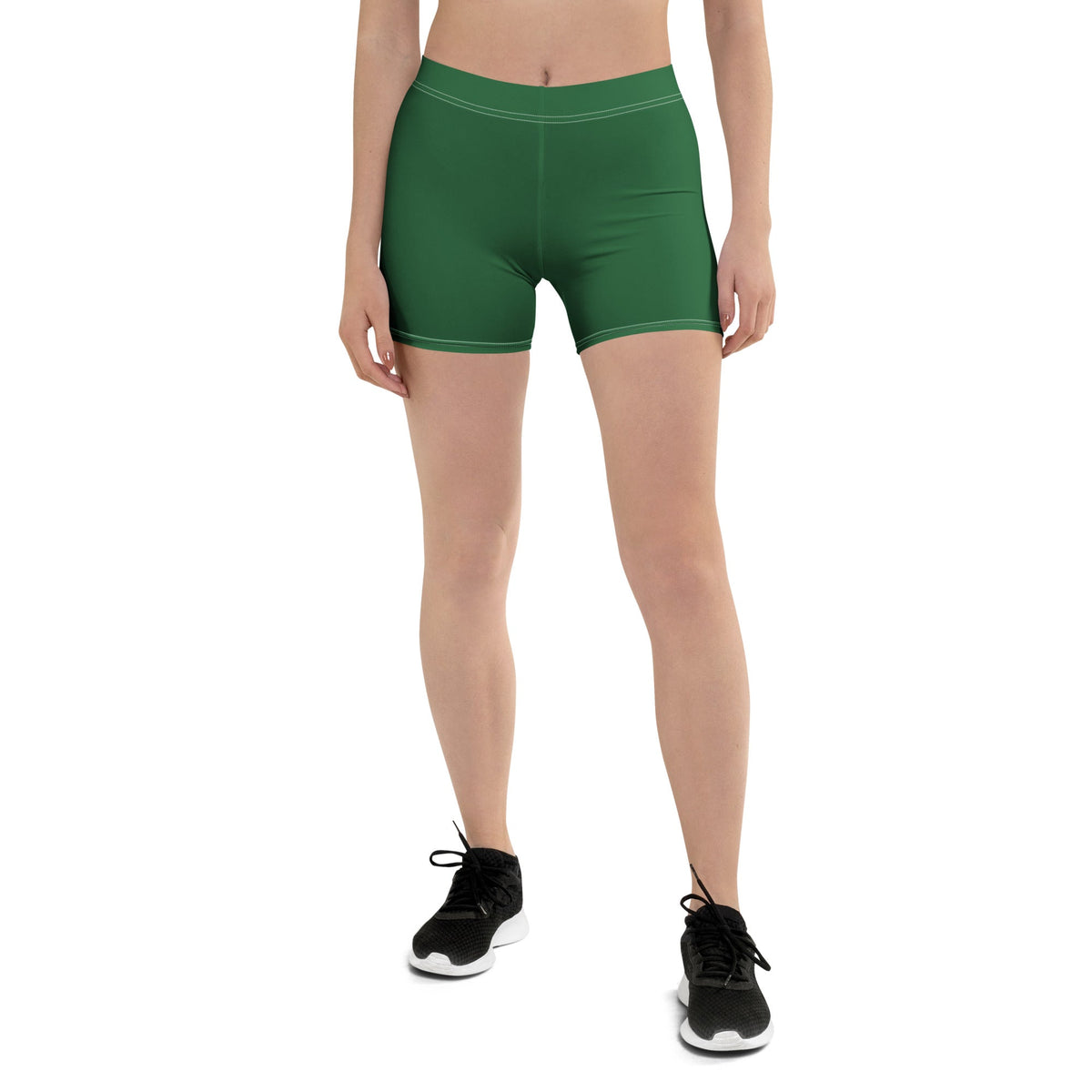 Dominica Green Leggings Shorts - Conscious Apparel Store
