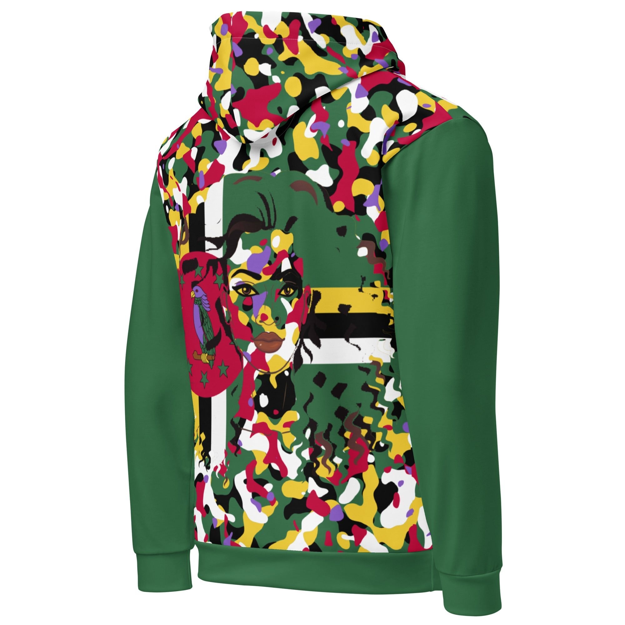 Dominican Girl Camo Unisex Pullover Hoodie - Conscious Apparel Store