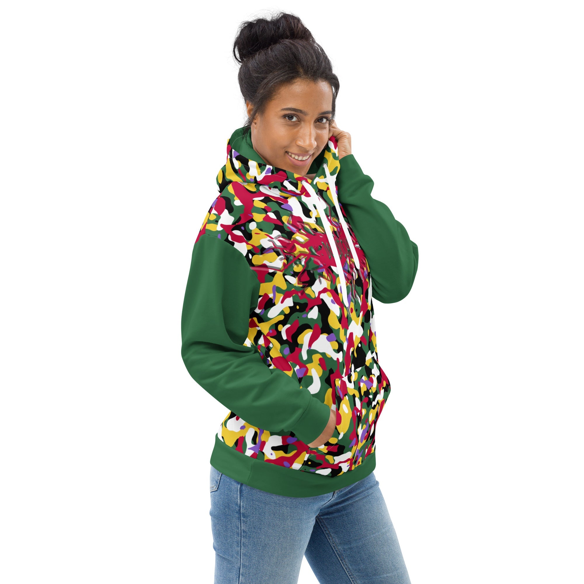 Dominican Girl Camo Unisex Pullover Hoodie - Conscious Apparel Store