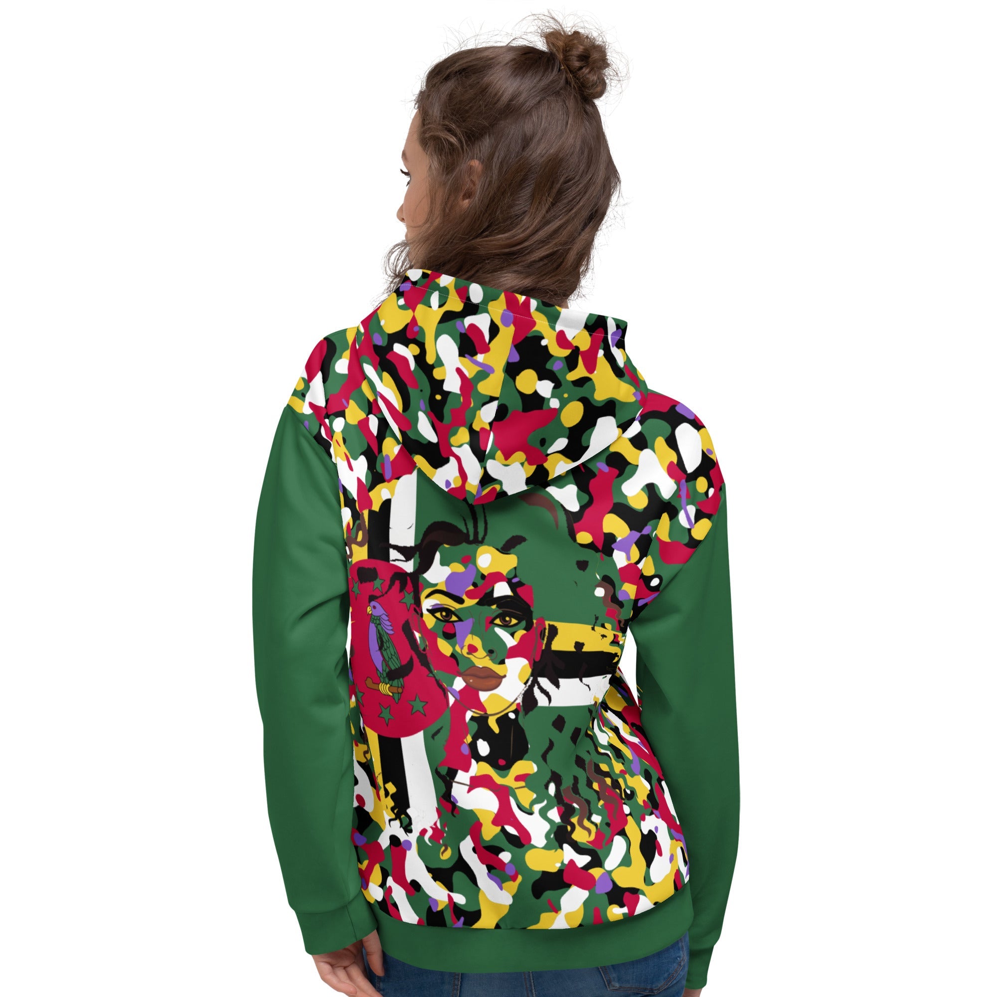 Dominican Girl Camo Unisex Pullover Hoodie - Conscious Apparel Store
