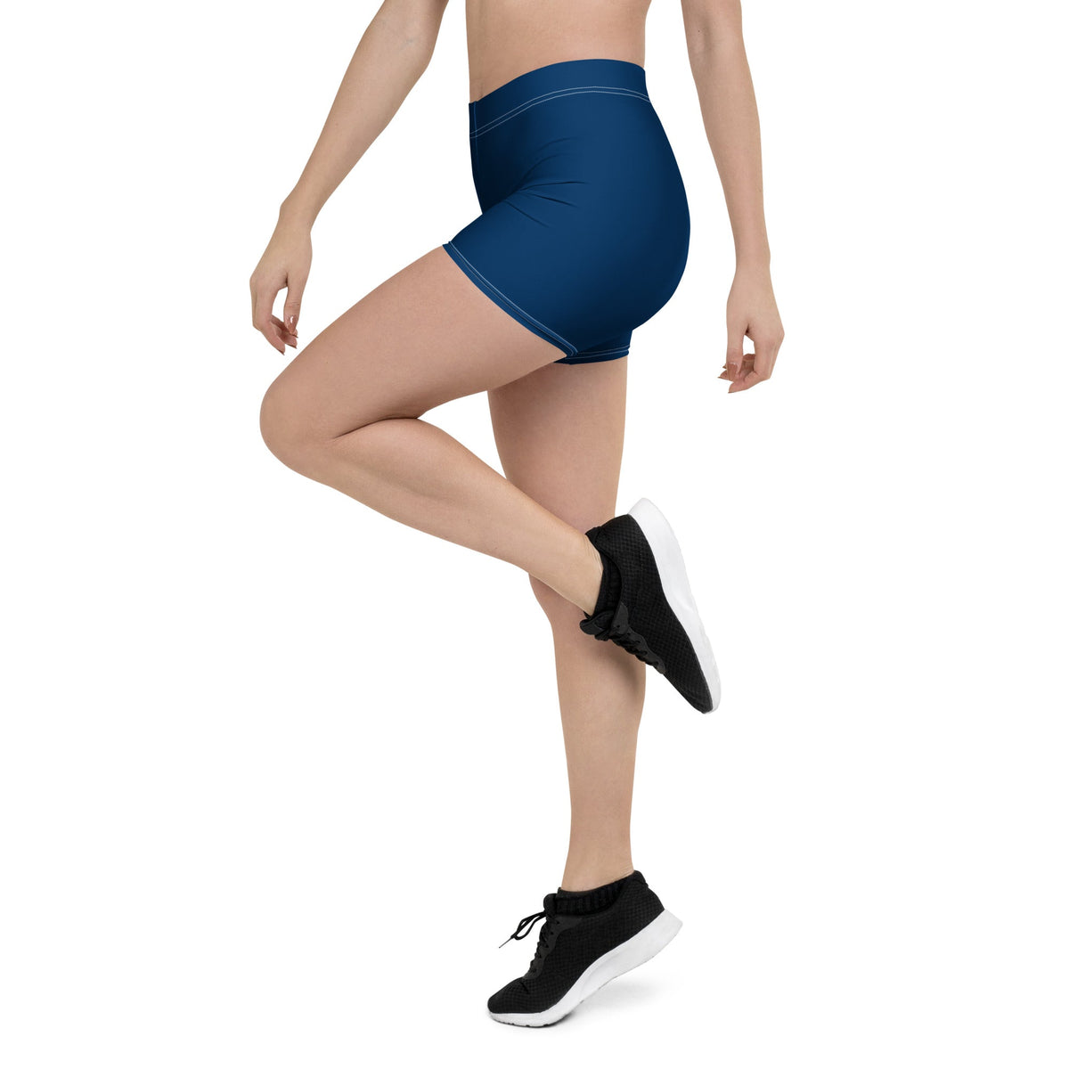 Dominican Republic Blue Leggings Shorts - Conscious Apparel Store