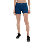Dominican Republic Blue Leggings Shorts - Conscious Apparel Store