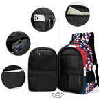 Dominican Republic Flag Camo Casual Backpack - Conscious Apparel Store
