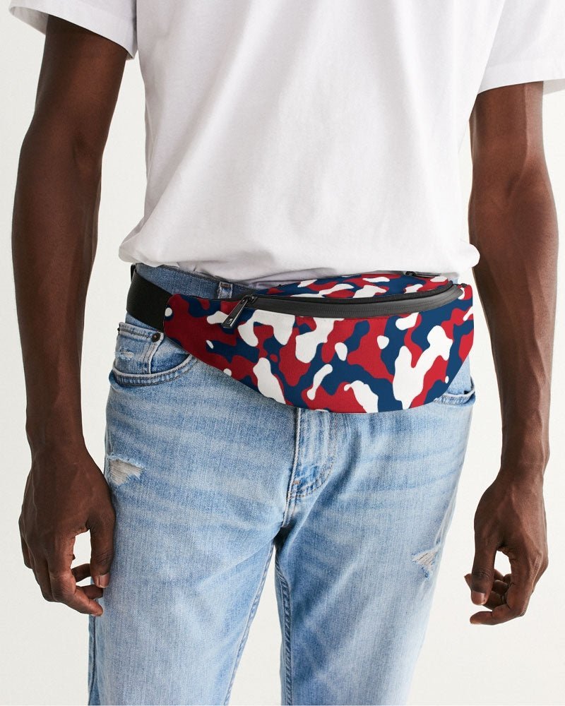 Dominican Republic Flag Camo Crossbody Sling Bag - Conscious Apparel Store