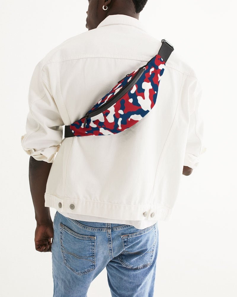 Dominican Republic Flag Camo Crossbody Sling Bag - Conscious Apparel Store