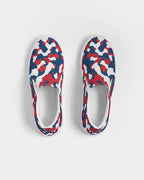 Dominican Republic Flag Camo Men's Slip - On Canvas Shoe - Conscious Apparel Store