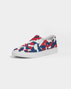 Dominican Republic Flag Camo Men's Slip-On Canvas Shoe - Conscious Apparel Store