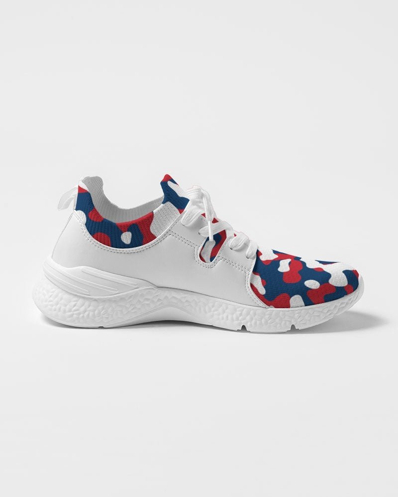 Dominican Republic Flag Camo Men's Two-Tone Sneaker - Conscious Apparel Store