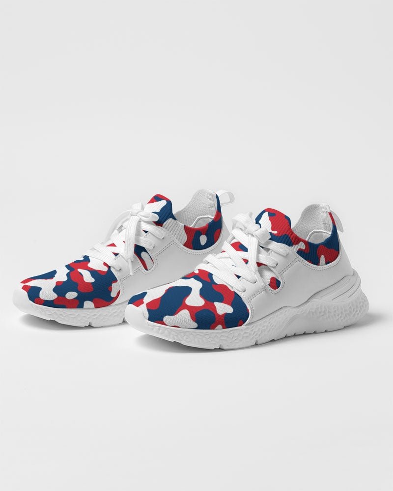 Dominican Republic Flag Camo Men's Two - Tone Sneaker - Conscious Apparel Store