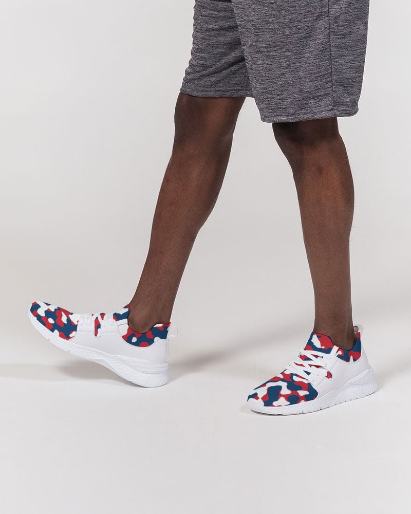 Dominican Republic Flag Camo Men's Two - Tone Sneaker - Conscious Apparel Store