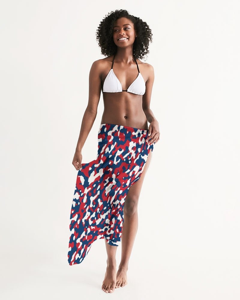 Dominican Republic Flag Camo Swim Cover Up - Conscious Apparel Store