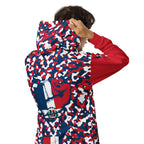 Dominican Republic Flag Camo Unisex zip hoodie - Conscious Apparel Store