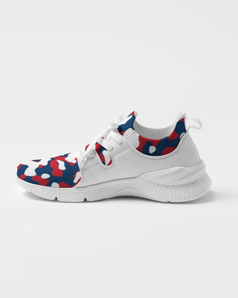 Dominican Republic Flag Camo Women's Two - Tone Sneaker - Conscious Apparel Store