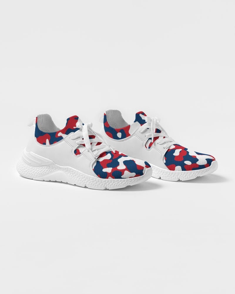 Dominican Republic Flag Camo Women's Two-Tone Sneaker - Conscious Apparel Store