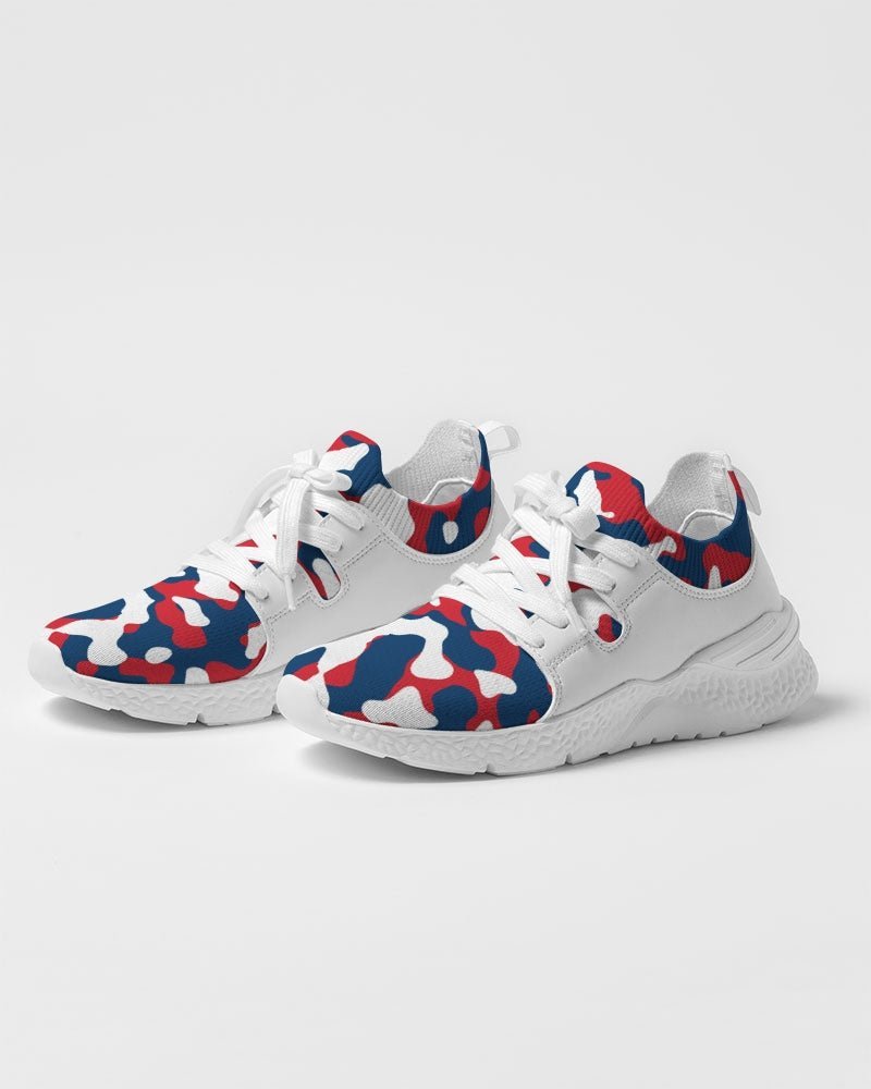 Dominican Republic Flag Camo Women's Two-Tone Sneaker - Conscious Apparel Store