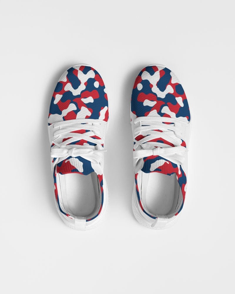Dominican Republic Flag Camo Women's Two - Tone Sneaker - Conscious Apparel Store