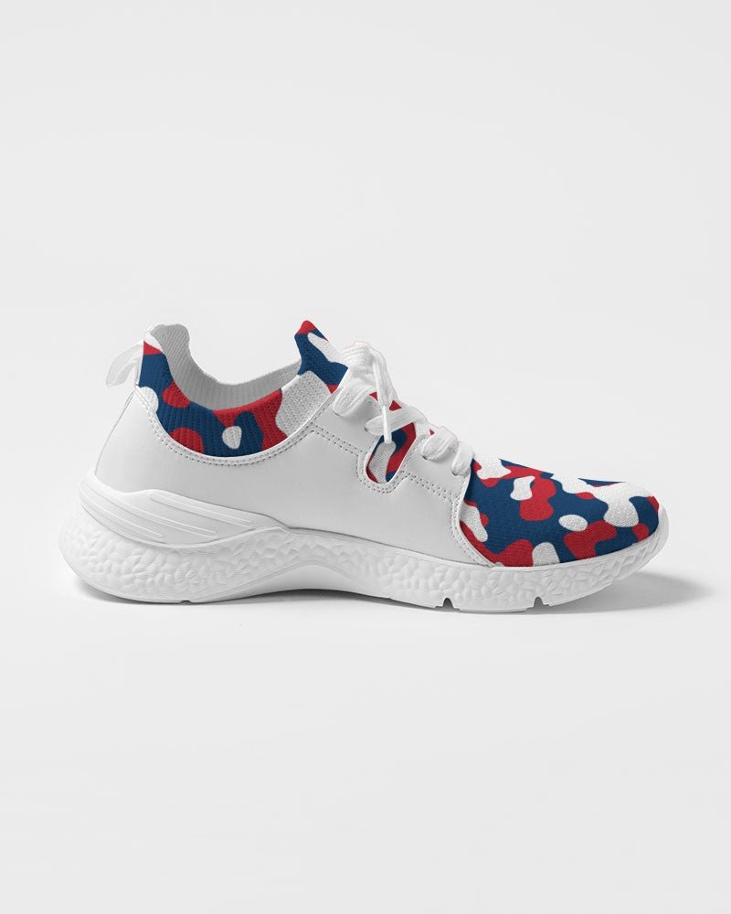 Dominican Republic Flag Camo Women's Two - Tone Sneaker - Conscious Apparel Store