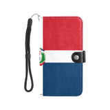 Dominican Republic Flag Flip Leather Purse for Mobile Phone/Large - Conscious Apparel Store