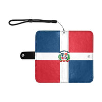 Dominican Republic Flag Flip Leather Purse for Mobile Phone/Small - Conscious Apparel Store