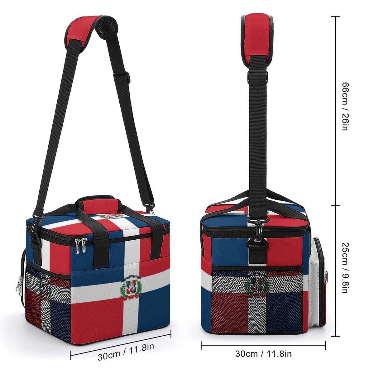 Dominican Republic Flag Insulated Cooler Bag - Conscious Apparel Store