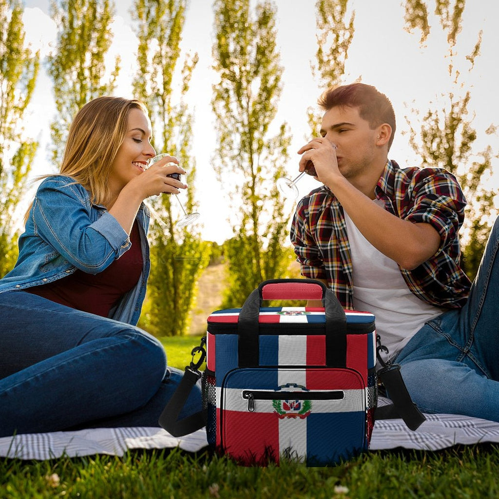 Dominican Republic Flag Insulated Cooler Bag - Conscious Apparel Store