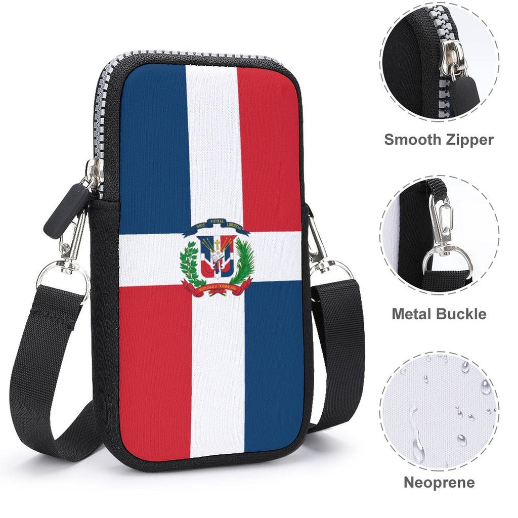 Dominican Republic Flag Mobile Phone Purse - Conscious Apparel Store