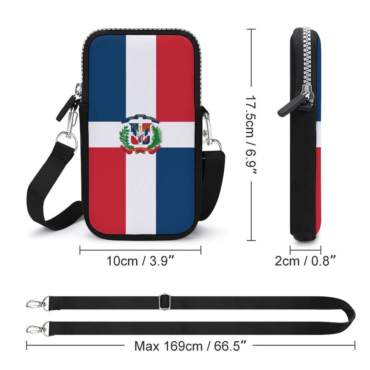 Dominican Republic Flag Mobile Phone Purse - Conscious Apparel Store