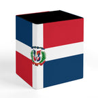 Dominican Republic Flag Square Pen Holder - Conscious Apparel Store