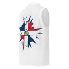 Dominican Republic Flag (White) Premium Sport Jersey Tank Top - Conscious Apparel Store
