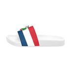 Dominican Republic Flag Women's Slide Sandals - Conscious Apparel Store