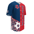 Dominican Republic Football Themed Button-Down Sport Jersey - Conscious Apparel Store