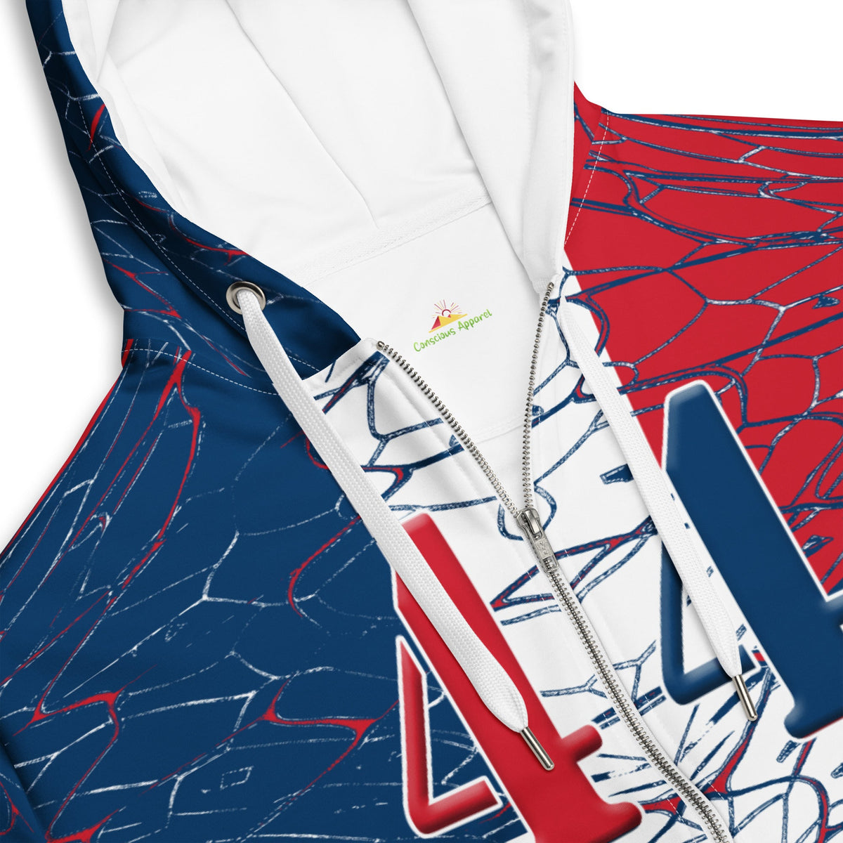 Dominican Republic Football Unisex zip hoodie - Conscious Apparel Store