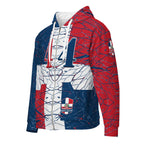Dominican Republic Football Unisex zip hoodie - Conscious Apparel Store