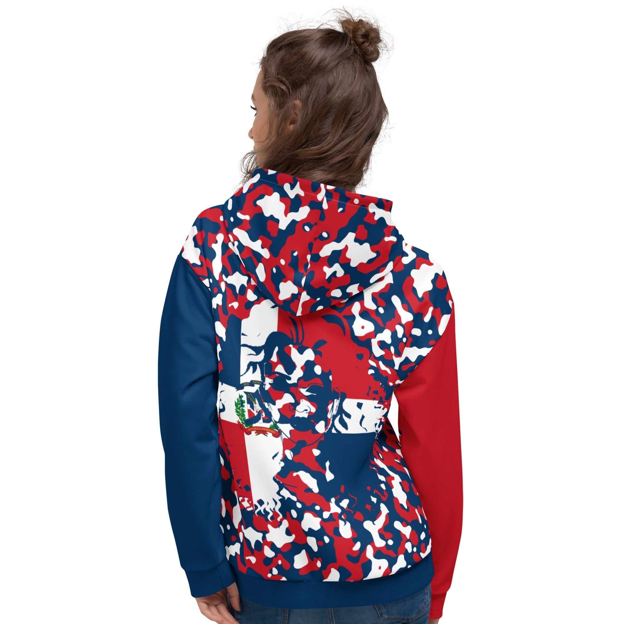 Dominican Republic Girl Camo Unisex Pullover Hoodie - Conscious Apparel Store
