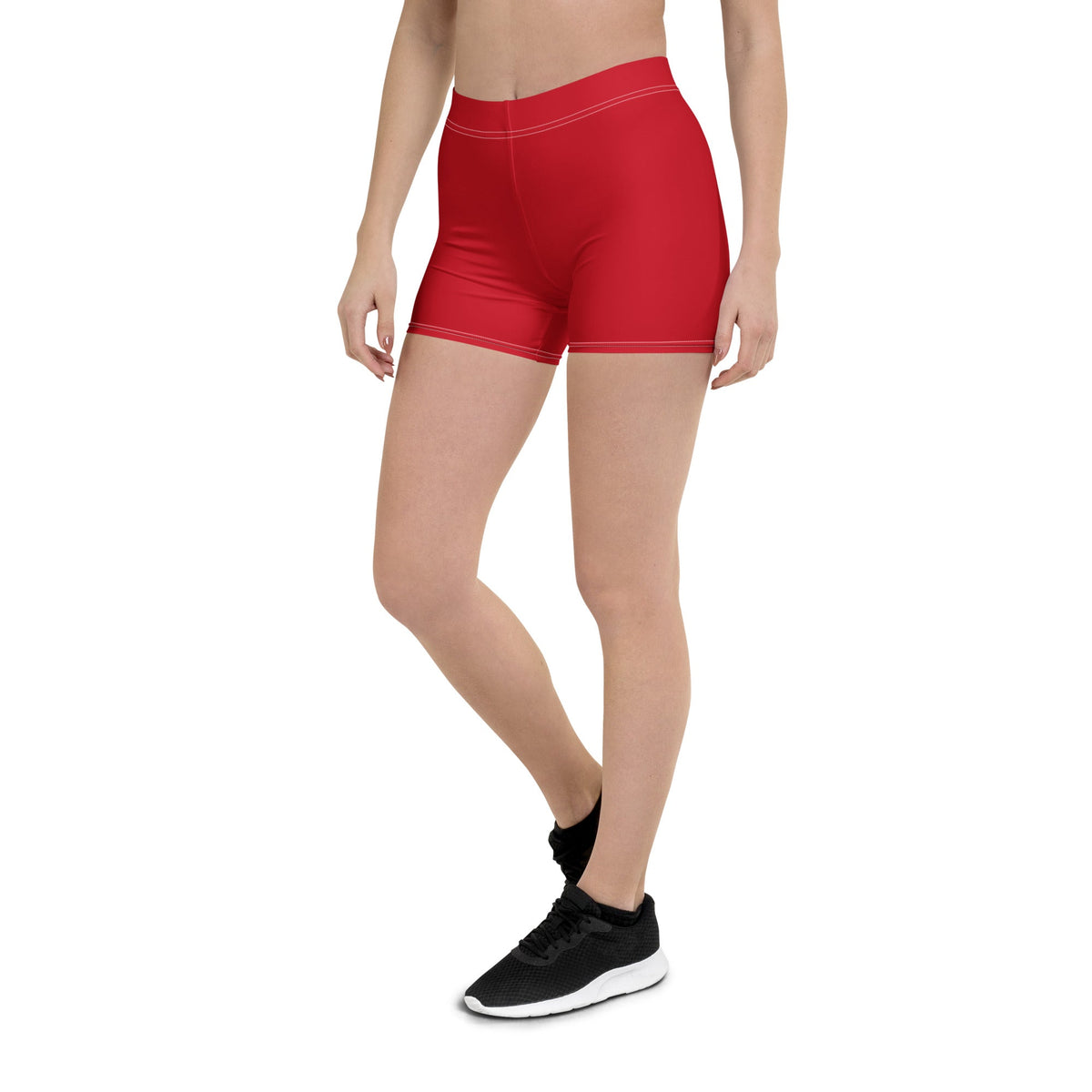 Dominican Republic Red Leggings Shorts - Conscious Apparel Store