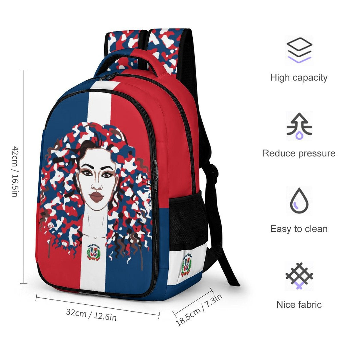 Dominican Republican Girl Casual Backpack - Conscious Apparel Store